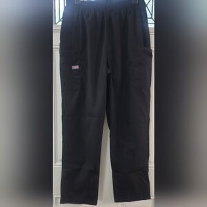 Black Cherokee Womens Cargo Scrub Pants 2 Pairs